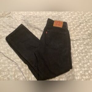 Levi's Men's Black Straight Jeans
